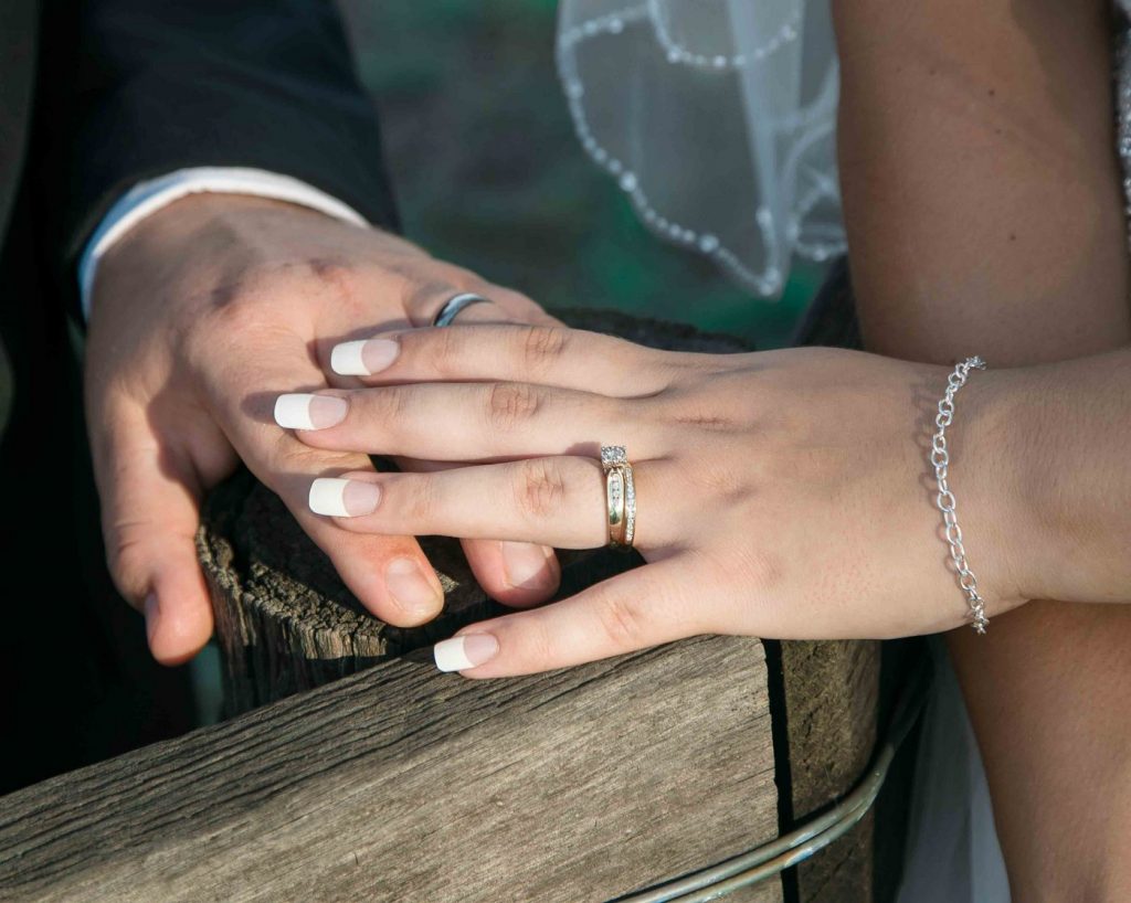 Wedding Photography hands Close Up