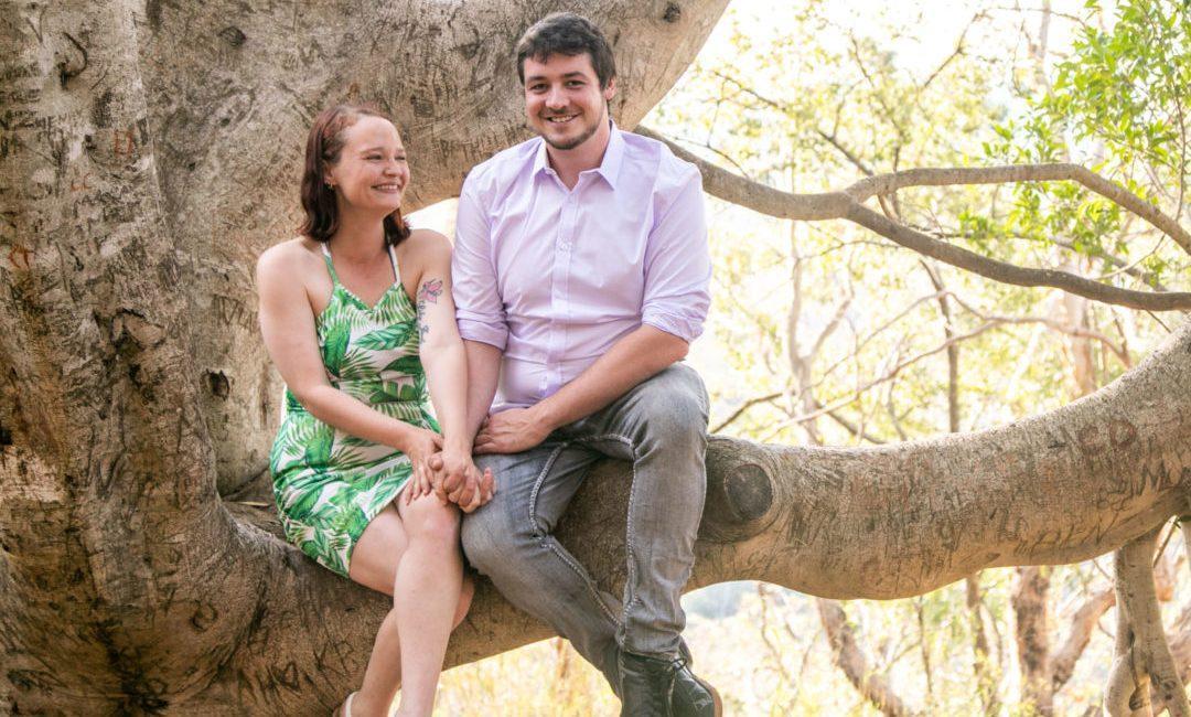 Engagement Photography - Couple in tree