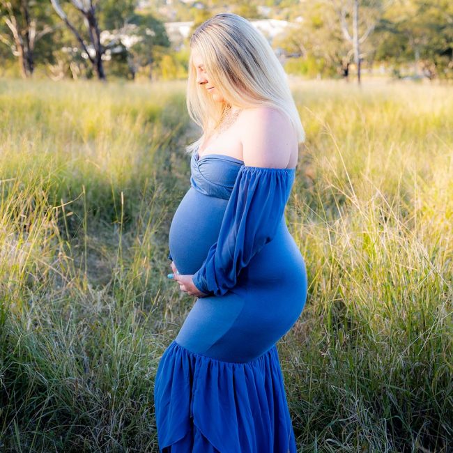 Maternity Photography - Holding Bump