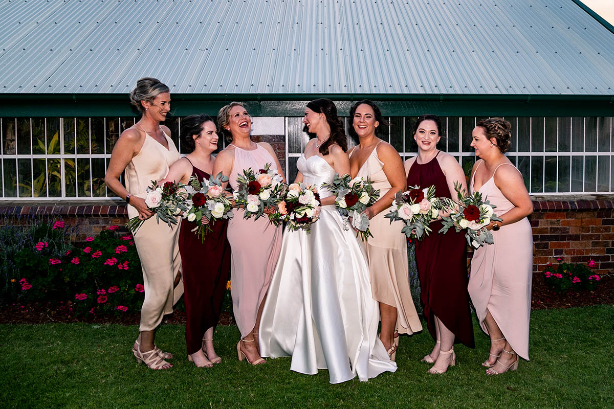 Wedding Photography - Bride with Bridesmaids