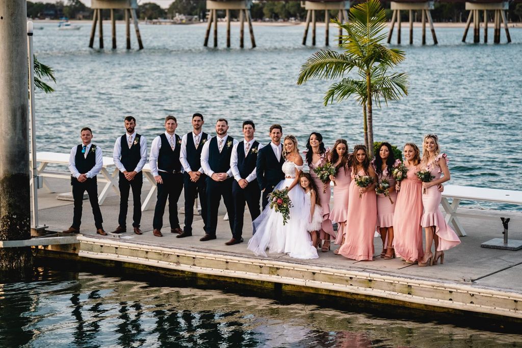 Wedding Photography - Bridal Party on Wharf