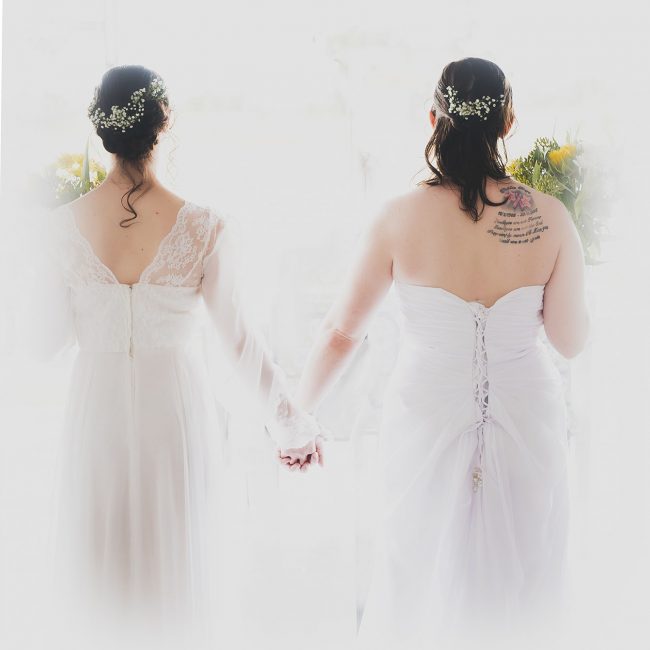 Wedding Photography - Brides holding hands