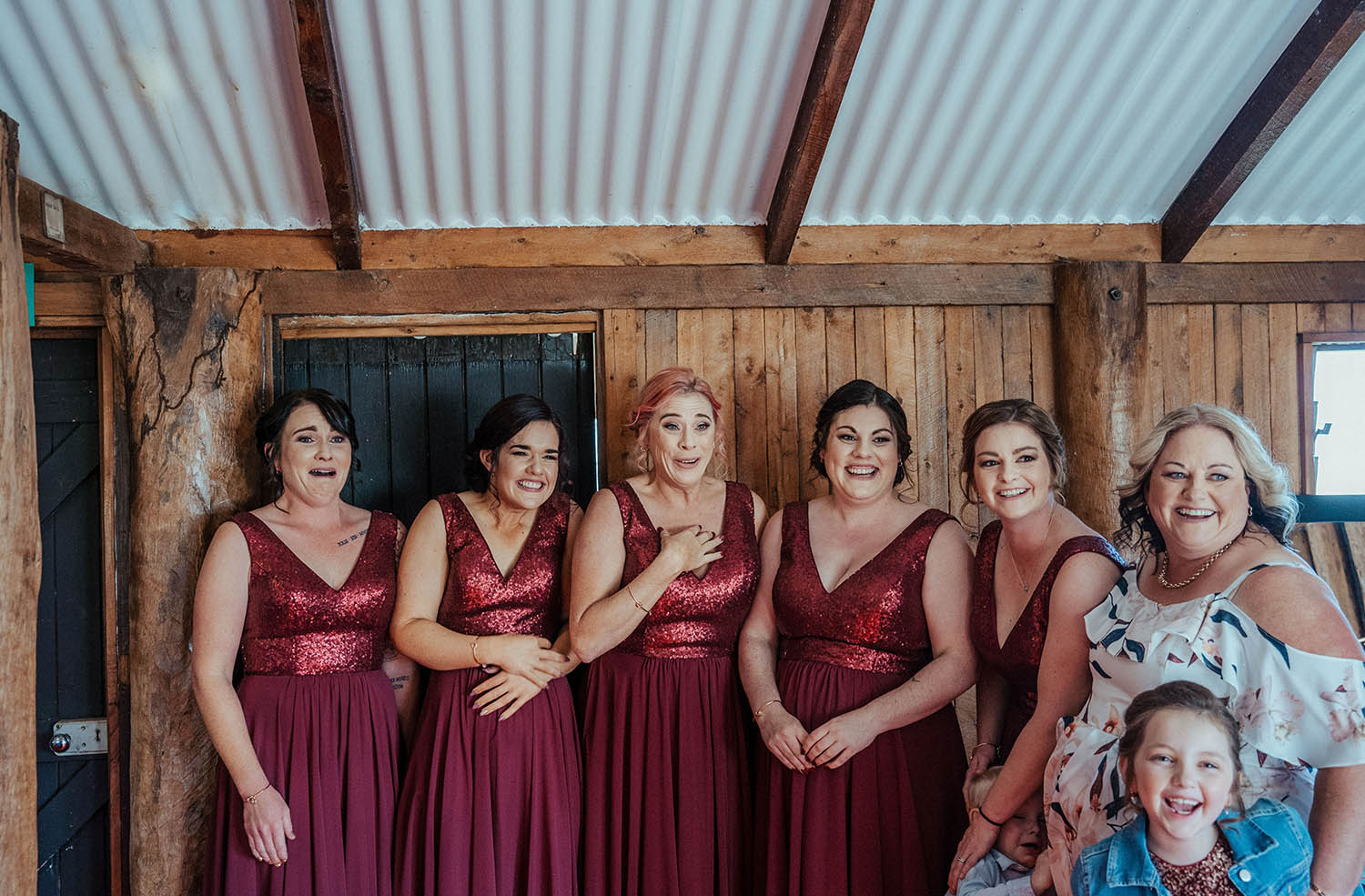 Wedding Photography - Bridesmaids reaction