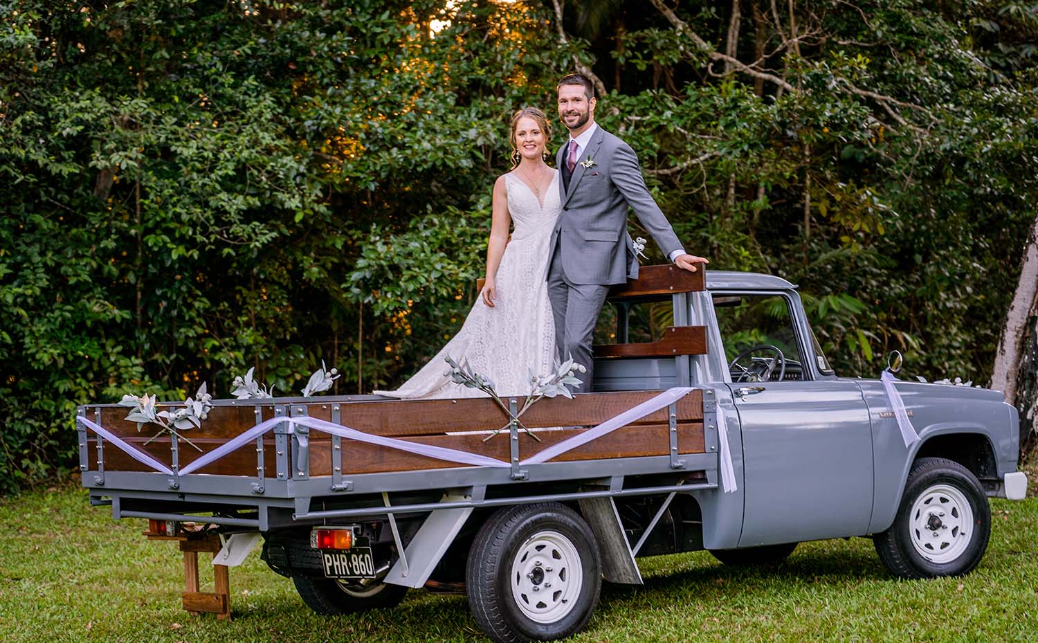 Wedding Photography - Couple on truck