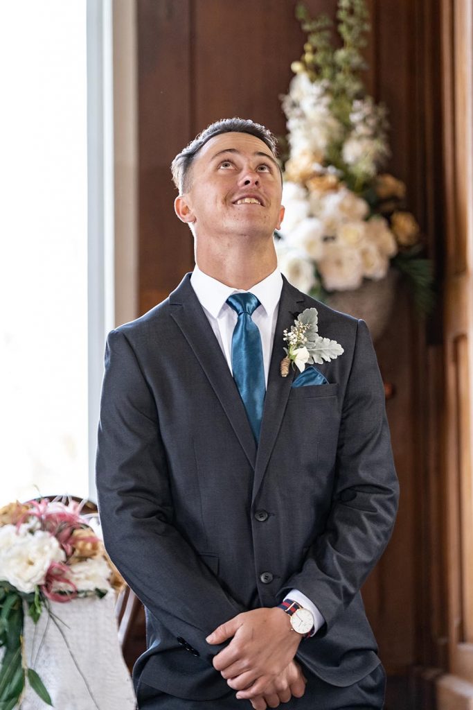 Wedding Photography - Groom reaction
