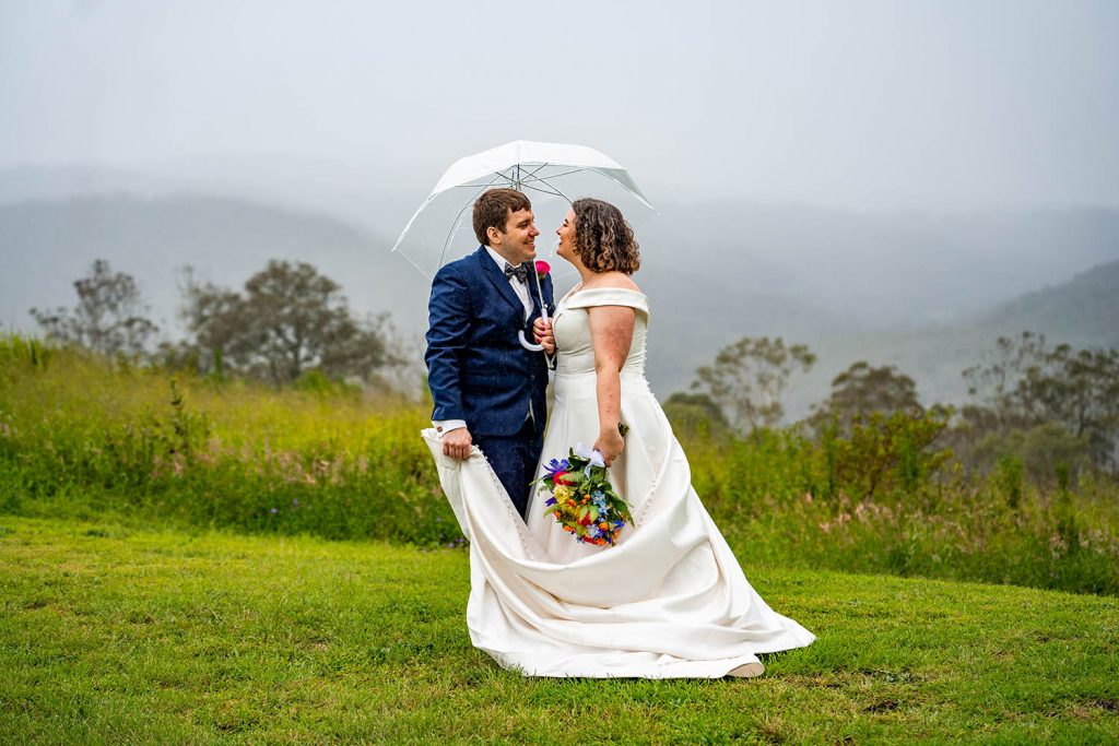 Wedding Photography - Together under umbrella
