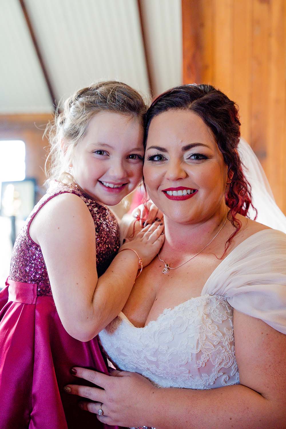 Wedding Photography - bride and daughter