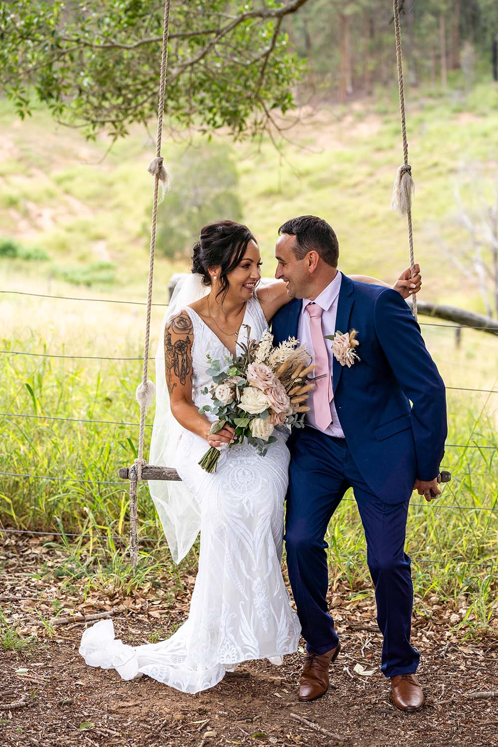 Wedding Photography - Couple on Swing