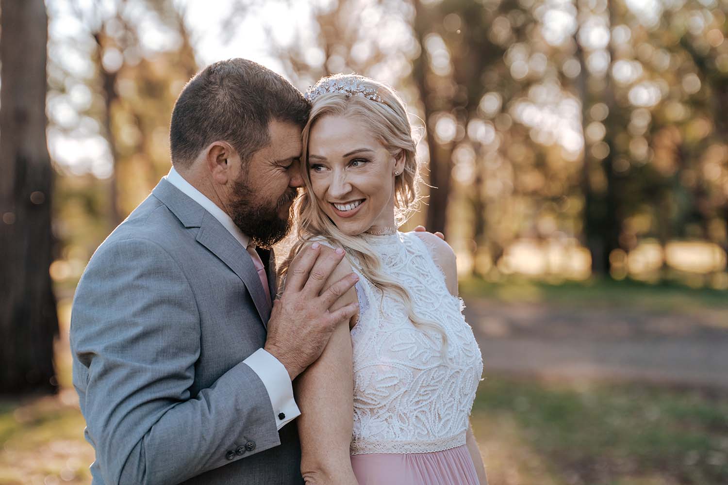 Wedding Photography - couple embracing