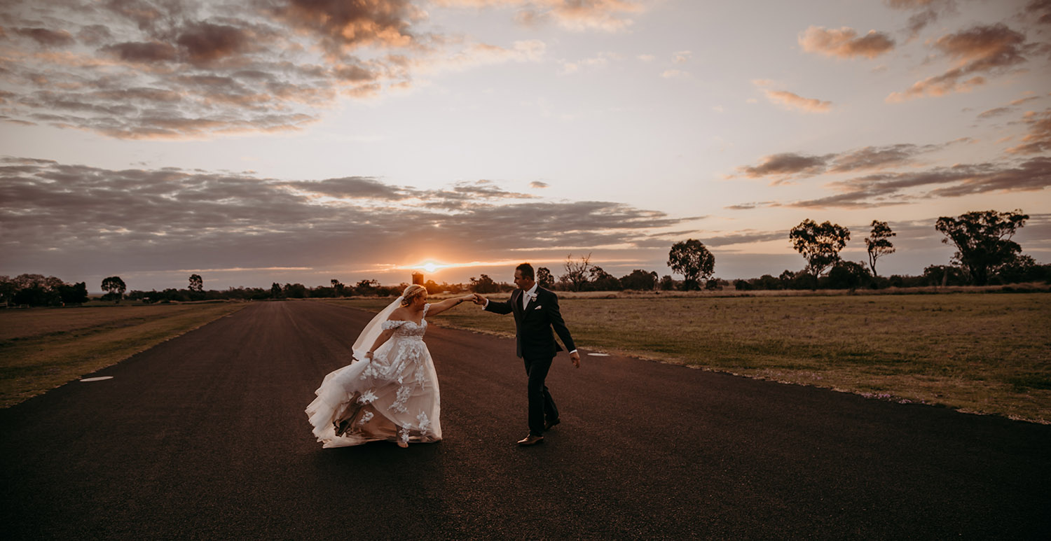 Wedding Photography - dance at sunset