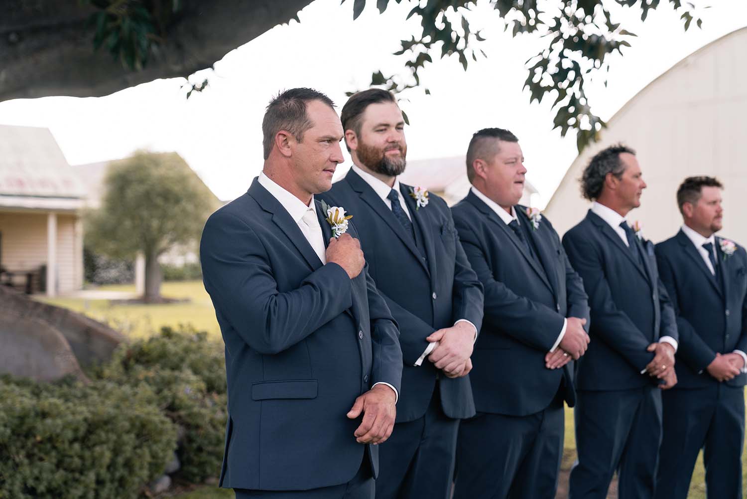 Wedding Photography - groomsmen at ceremony