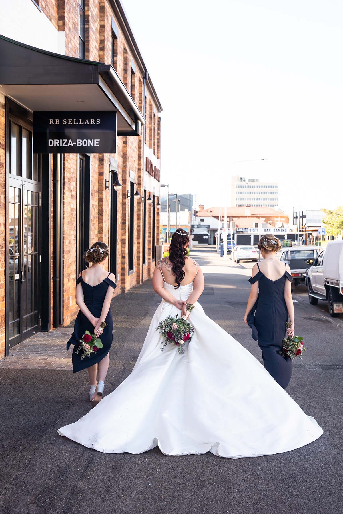 Wedding Photography - Bride and Bridesmaids walking