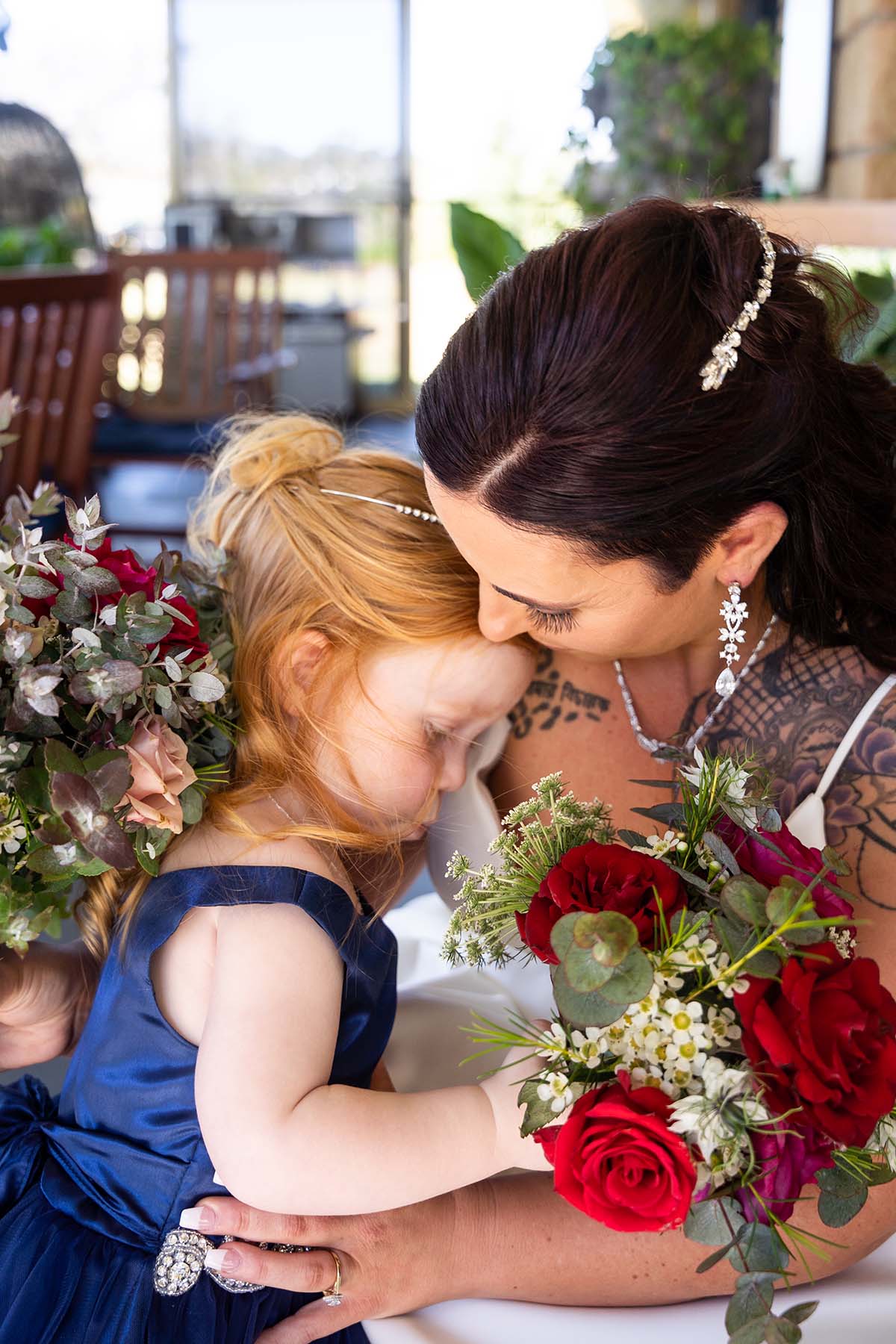 Wedding Photography - bride and daughter