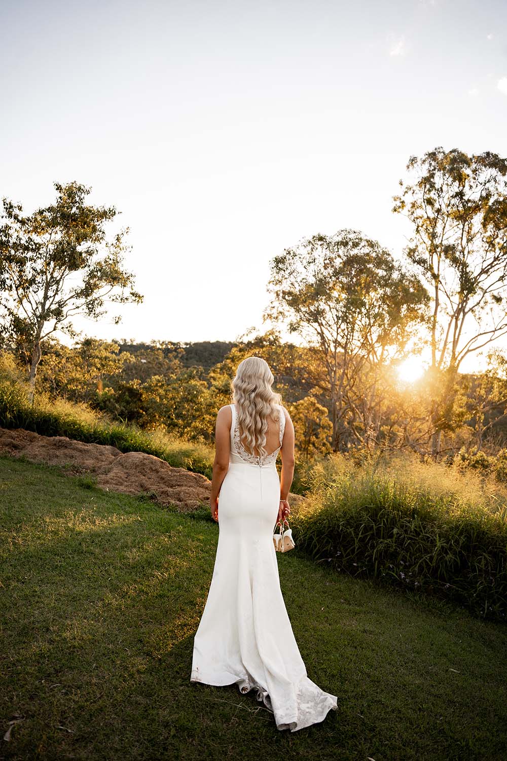 Wedding Photography - Bride at sunset