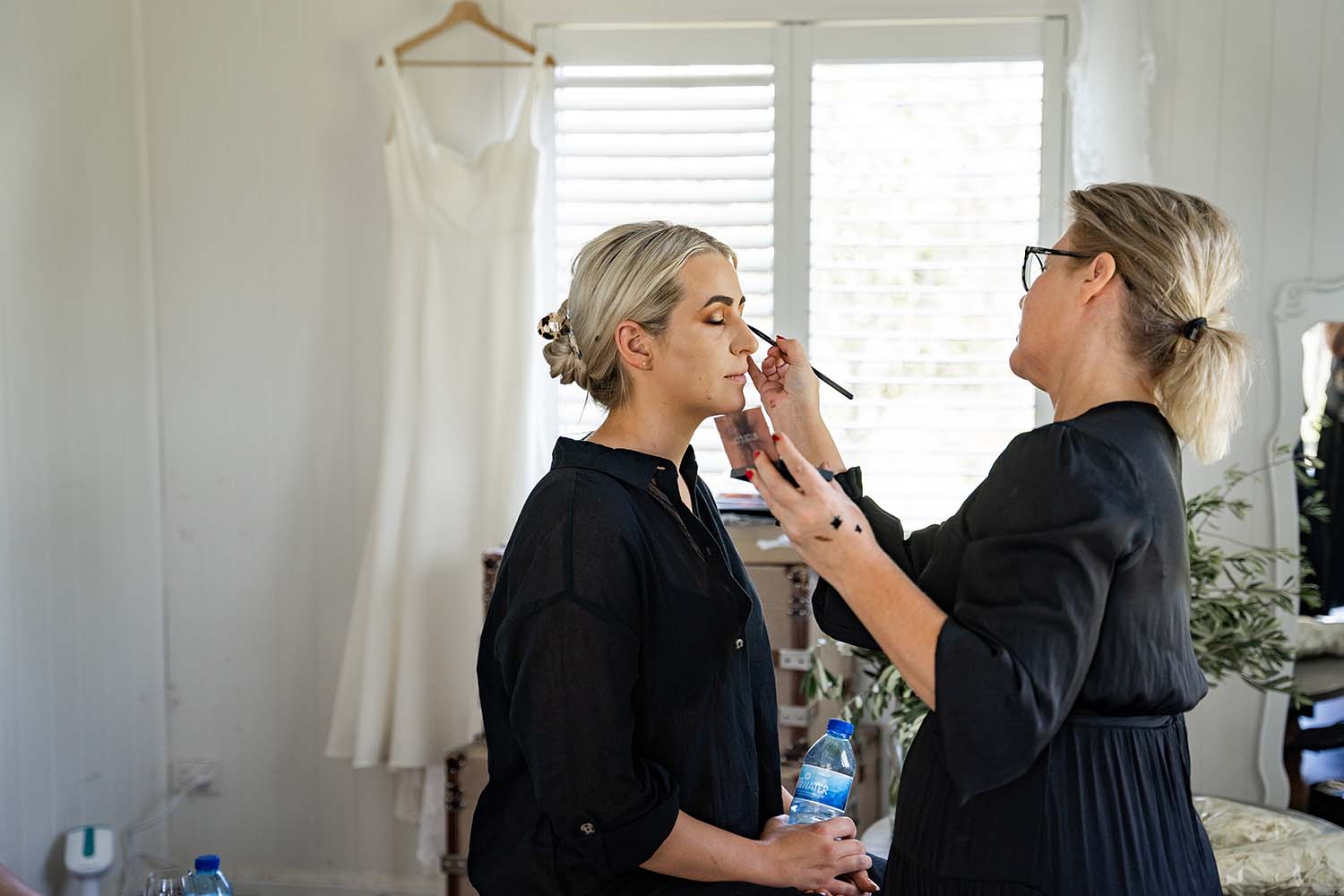 Wedding Photography - Bride getting makeup done