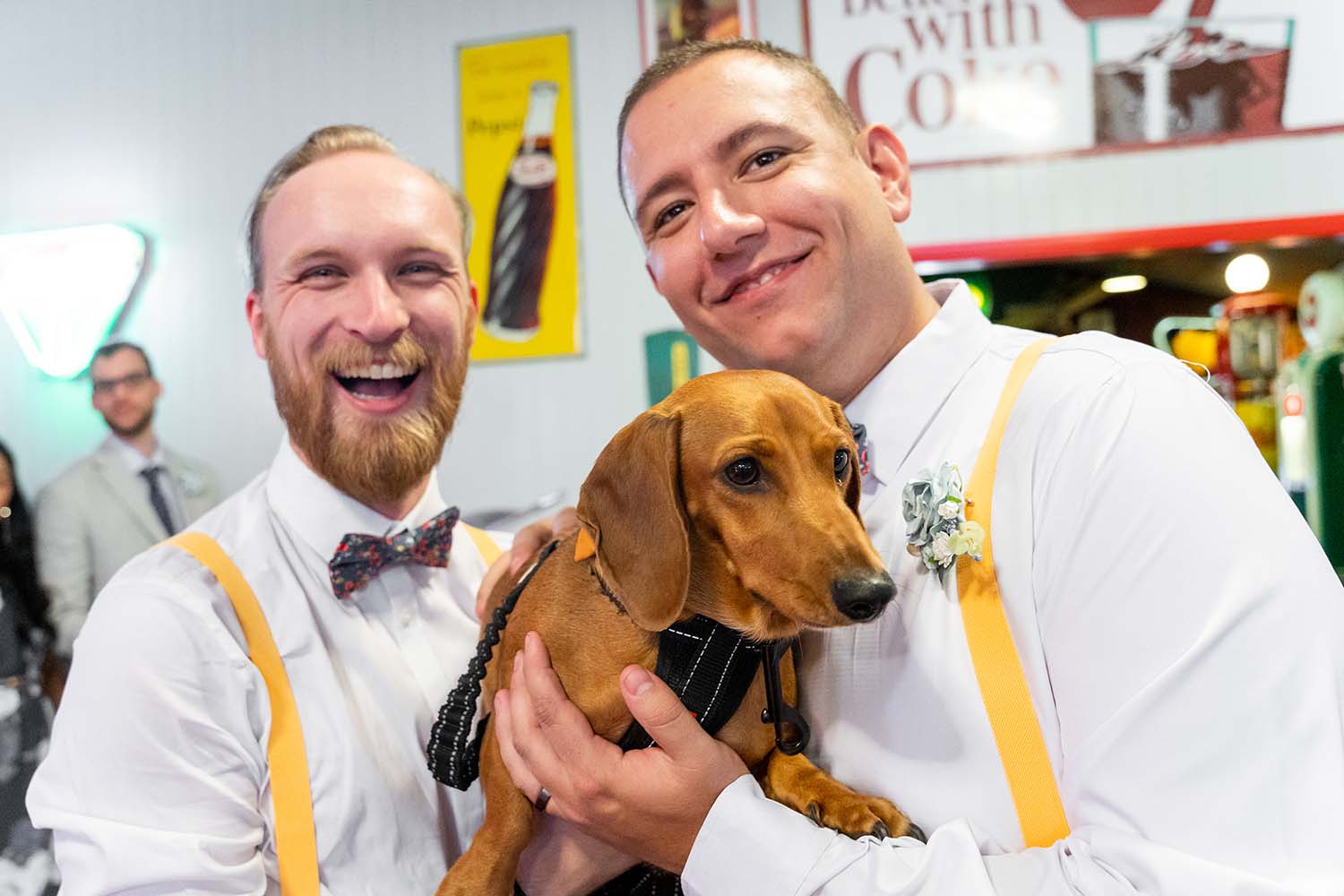 Wedding Photography - Groomsmen with dog