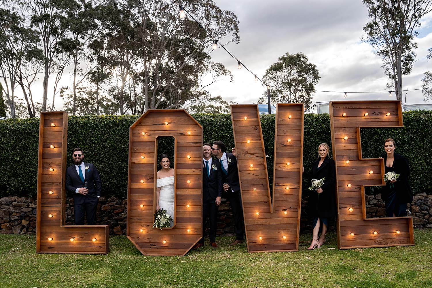 Wedding Photography - LOVE sign