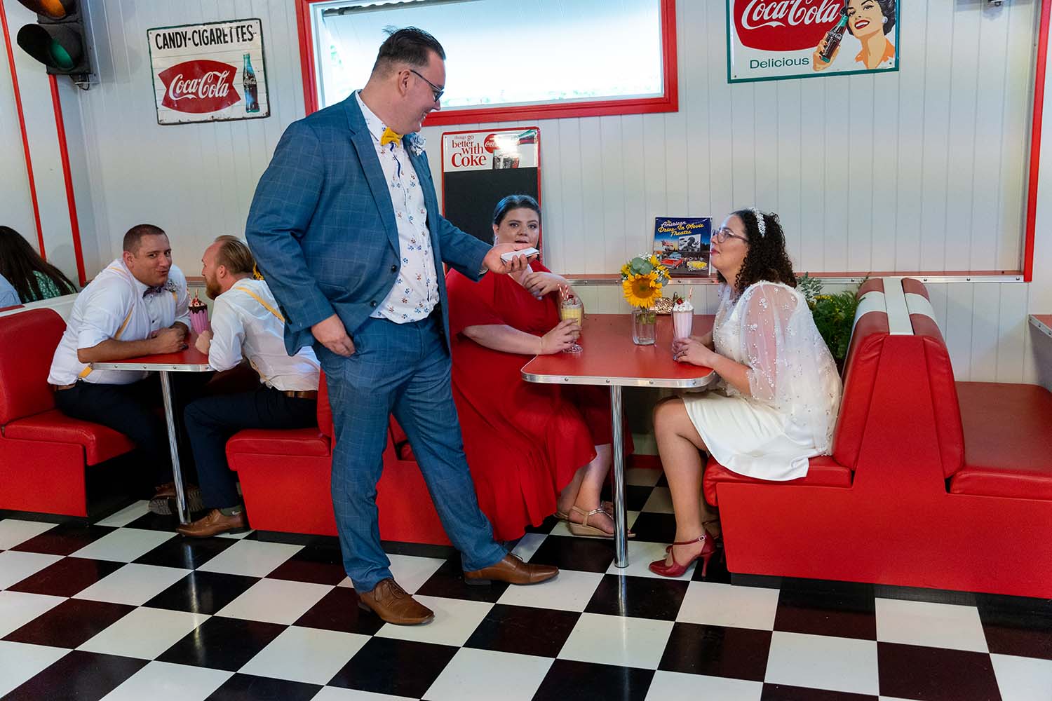 Wedding Photography - Reception at the Diner