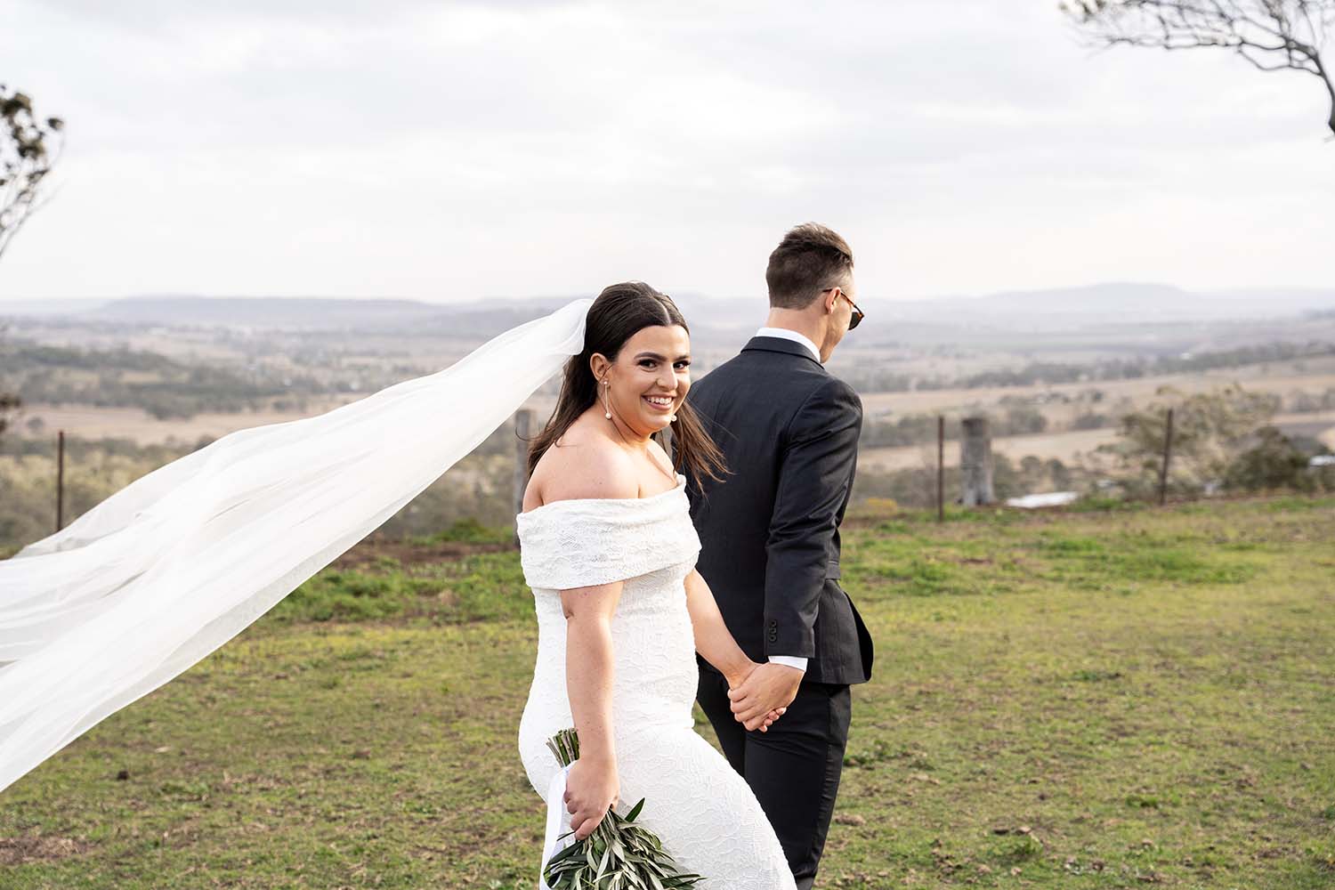 Wedding Photography - Walking bride and groom