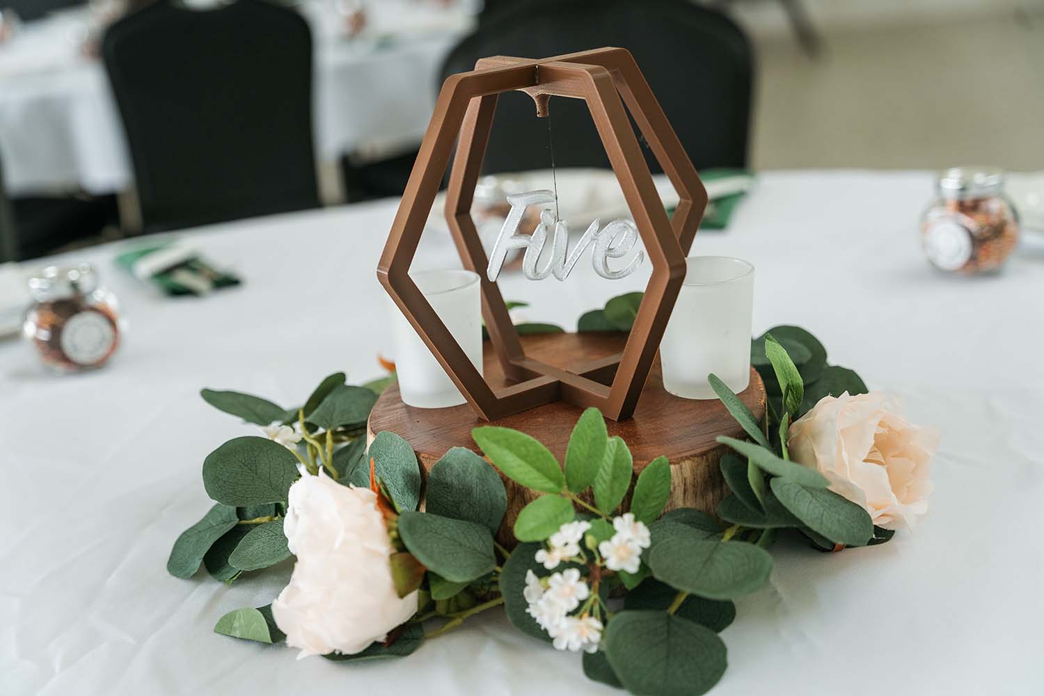 Wedding Photography - table centre pieces