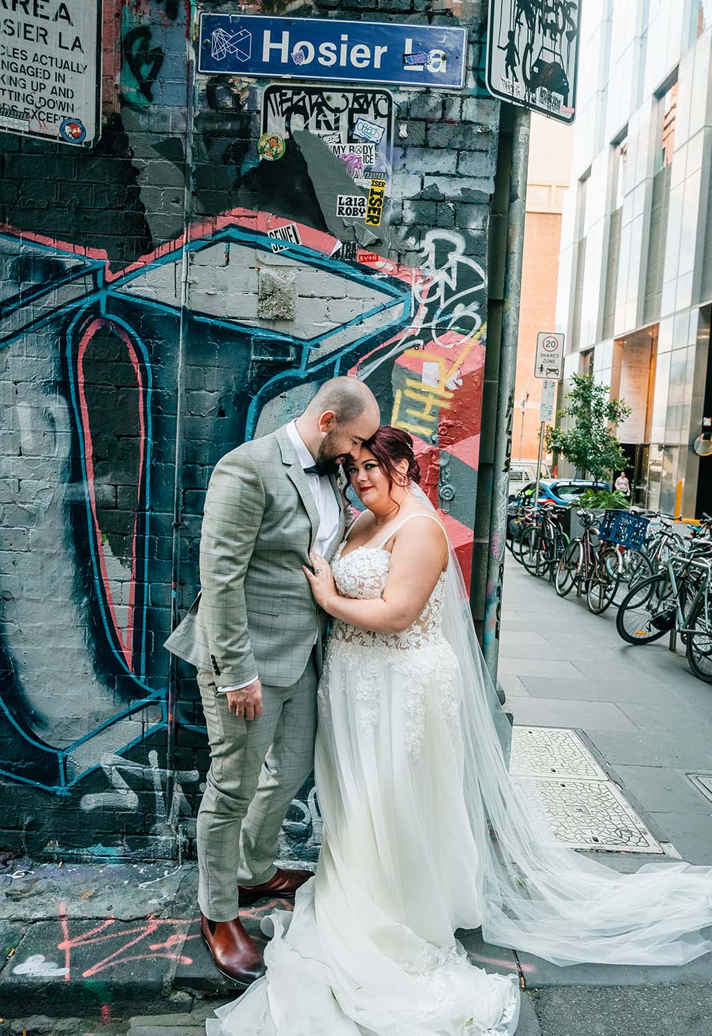 Destination Wedding Photography - Bride and Groom on Melbourne Street