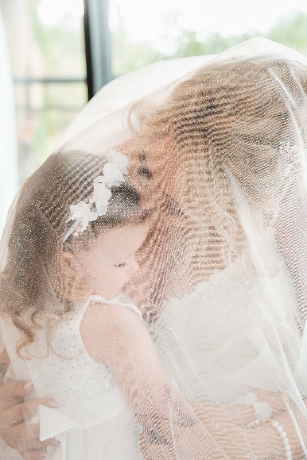 Wedding Photography - Bride and Flower Girl