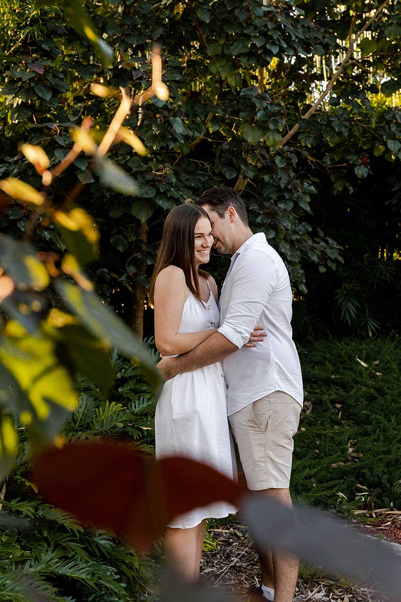 Engagement Photography - cheek kisses