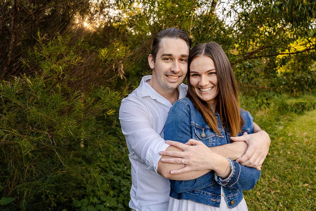 Engagement Photography - couple embracing
