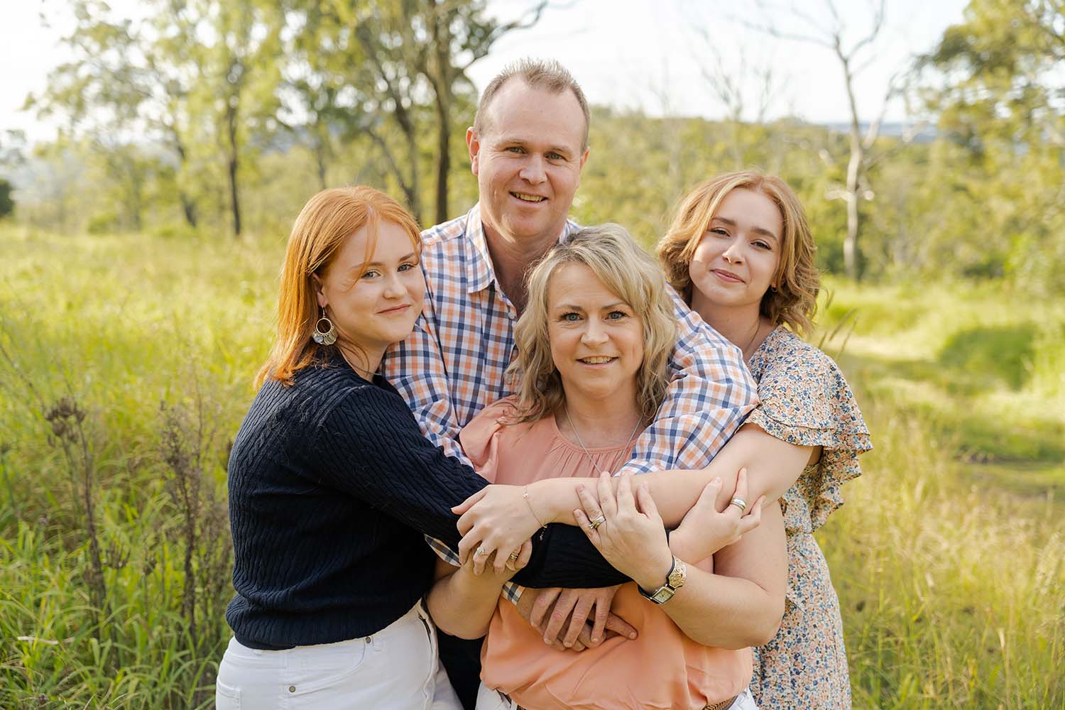 Family Photography Toowoomba – family embrace