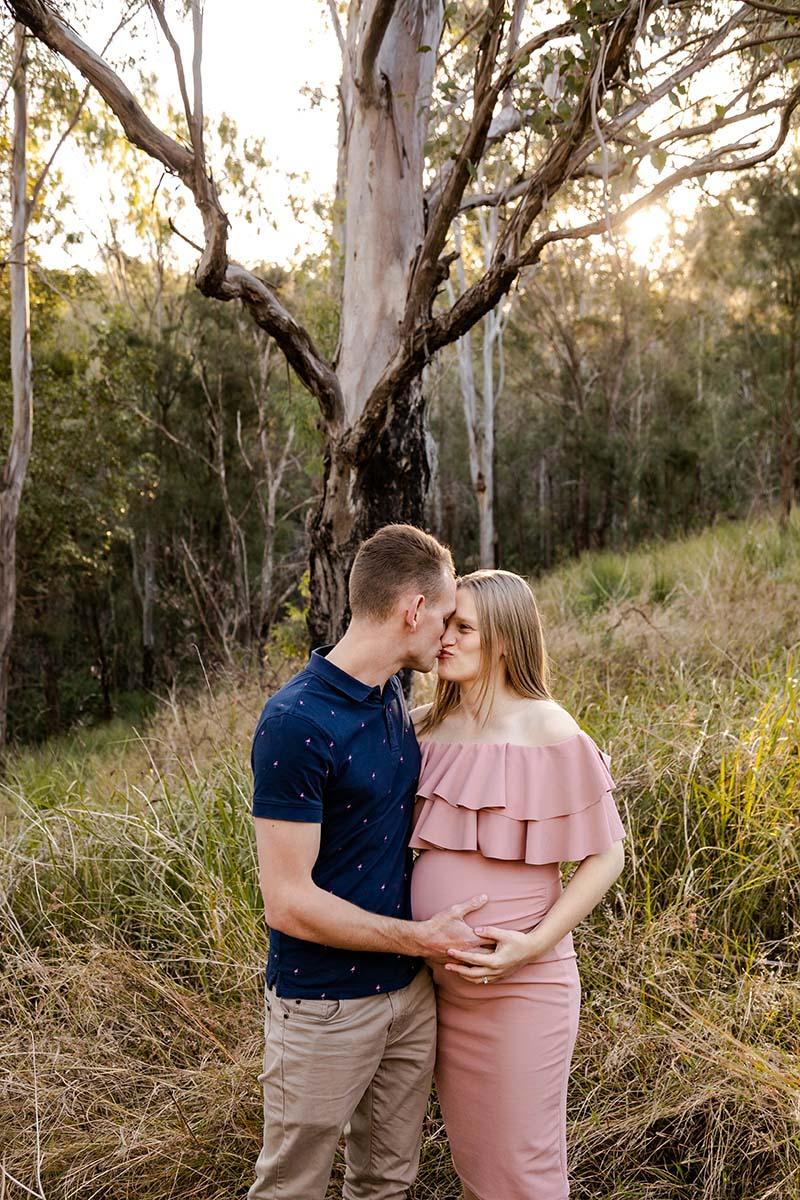 Maternity Shoot Photography - Couple holding eachother