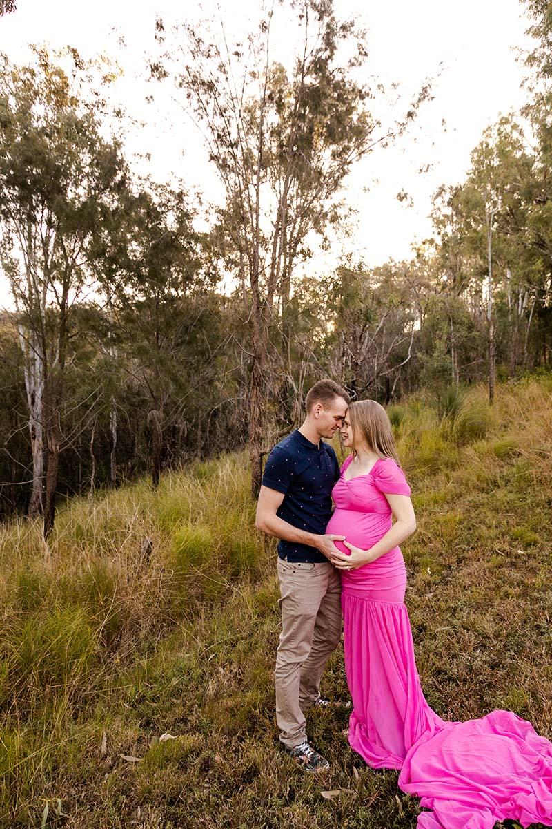 Maternity Shoot Photography - Panrents to be holding each other