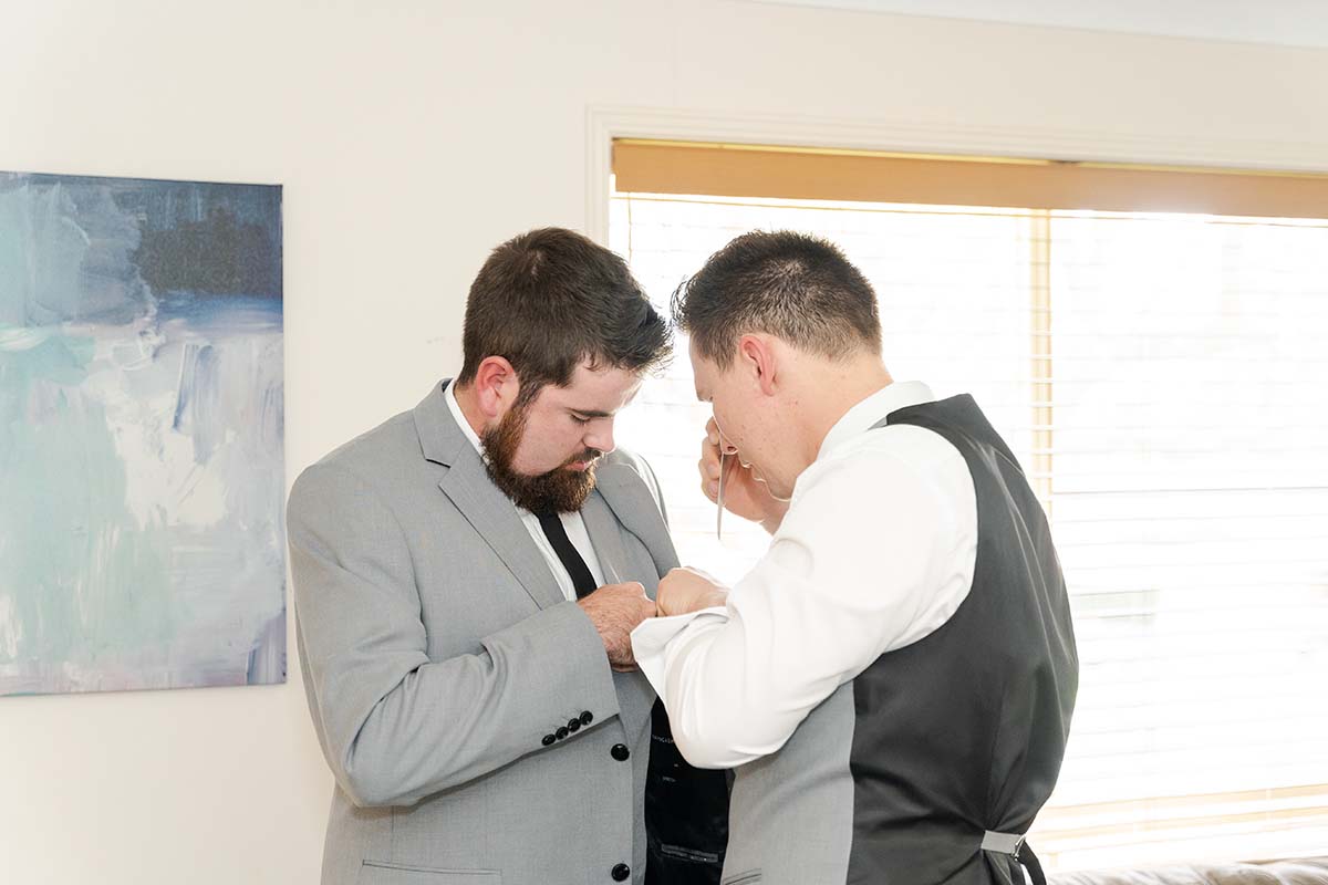 Wedding Photography - groom getting ready