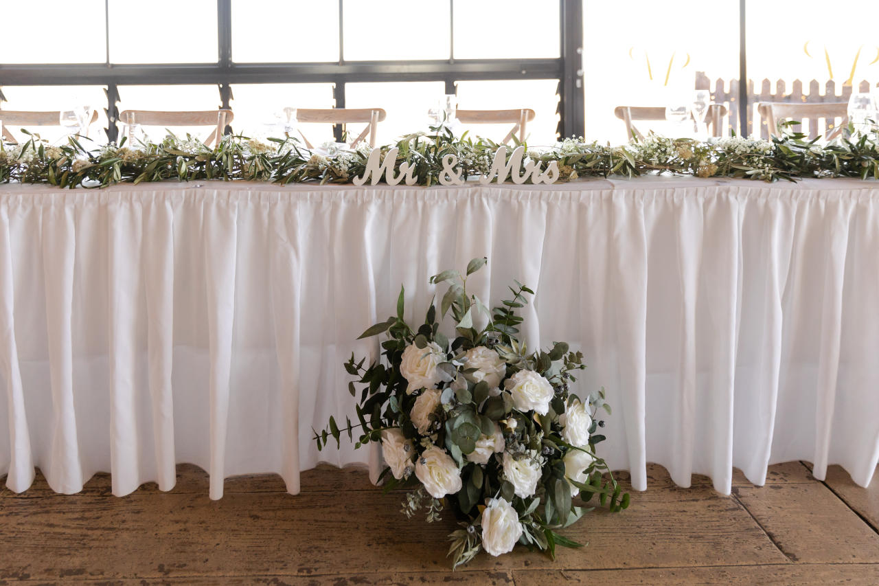 Preston Peak Wedding - bridal table
