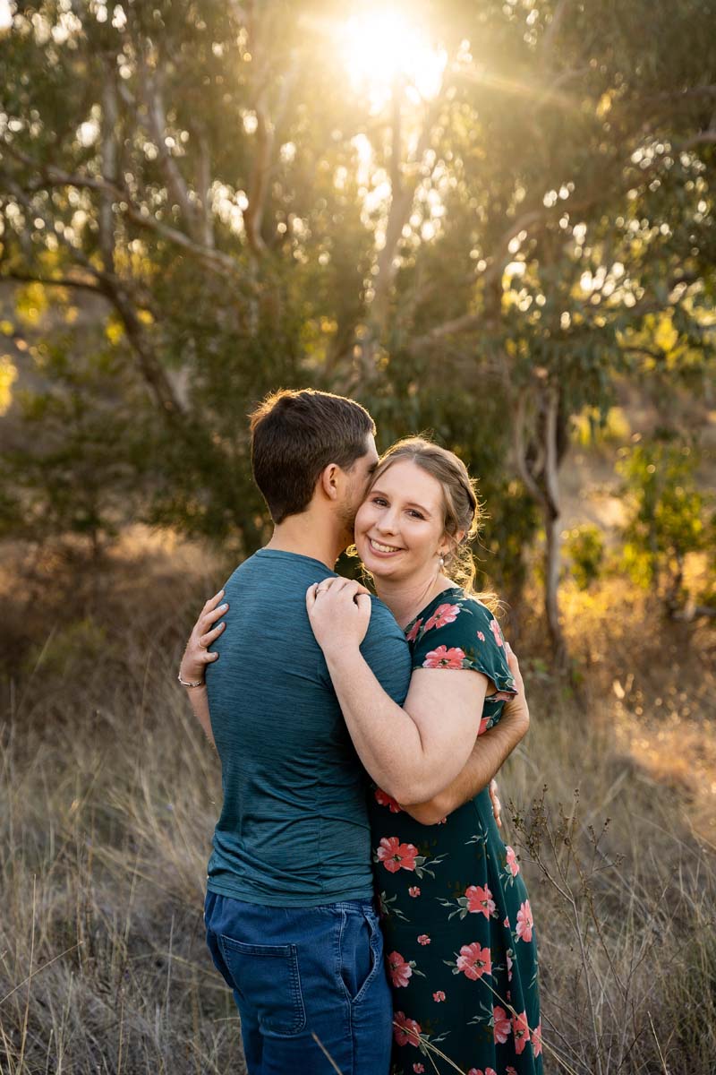 Engagement Photography couple embracing