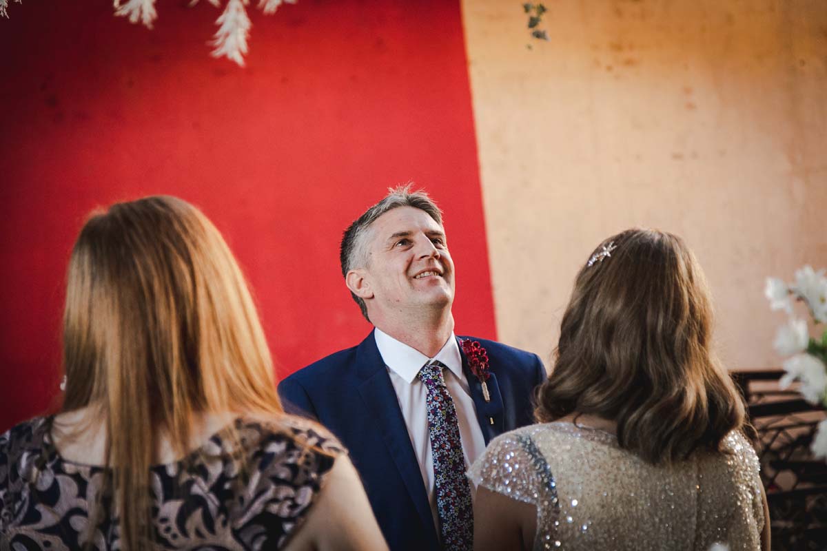 Wedding Photography emotional groom at ceremony