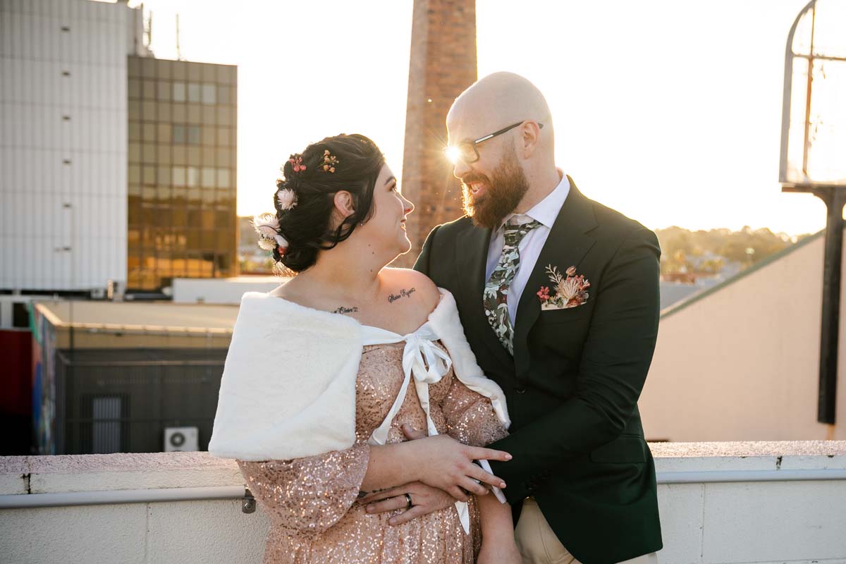 Wedding Photography Elopment bride and groom embrace