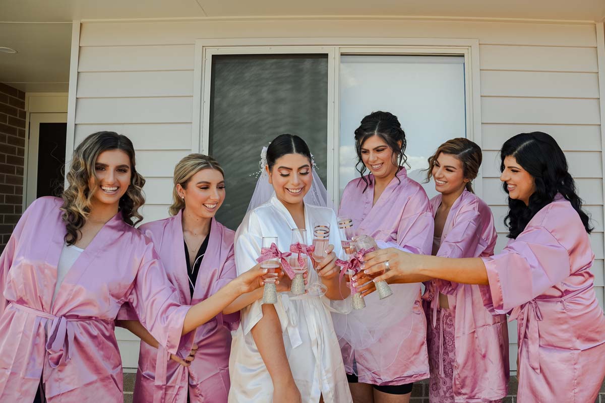 Wedding Photography bridal party getting ready